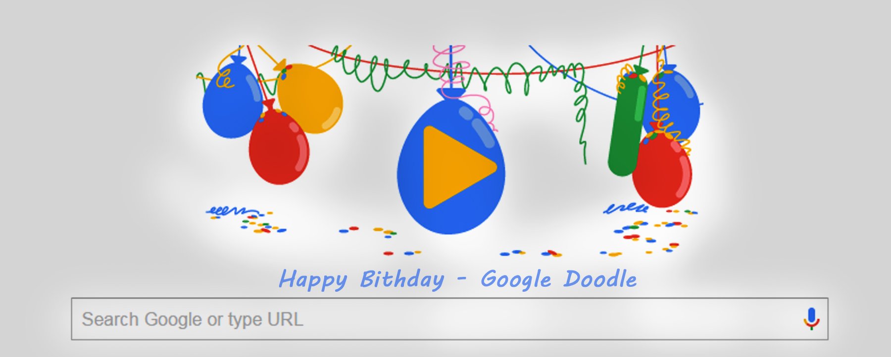 happy birthday google spinner