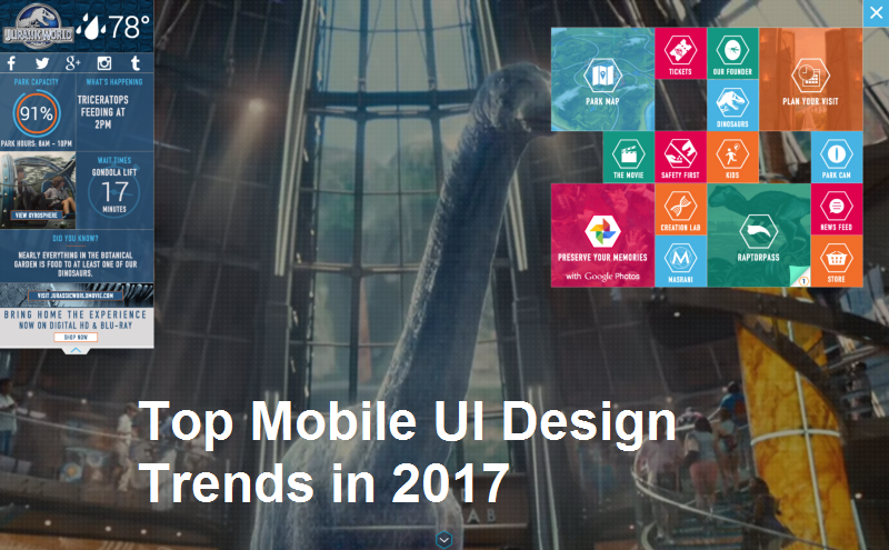 Top mobile UI design trends 2017