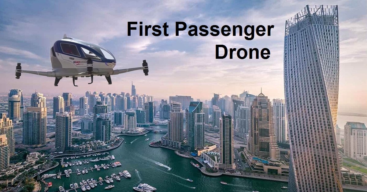 first passenger drone in Dubai - Ehang 184