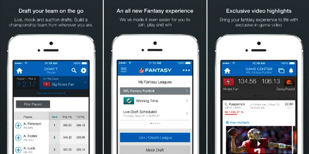 Fantacy App Screens