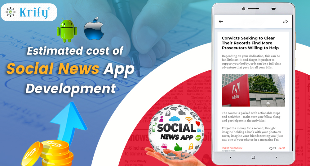 Estimated cost of social news app development