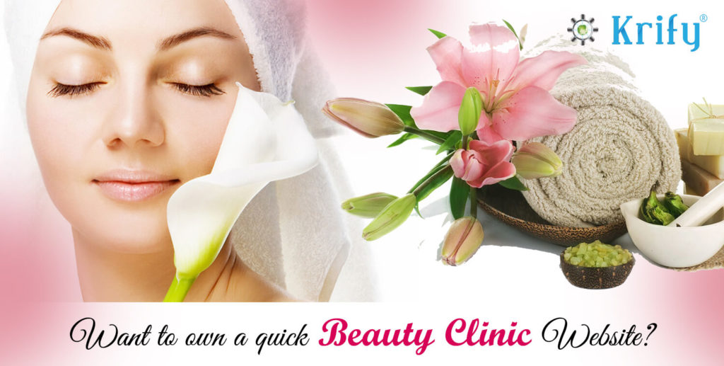 Beauty clinic website development