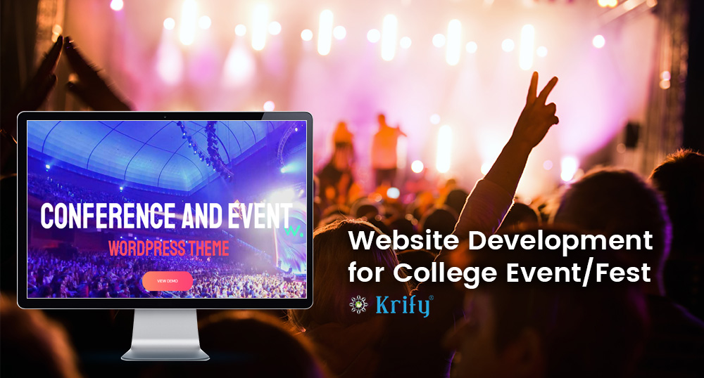 Website development for college event or fest