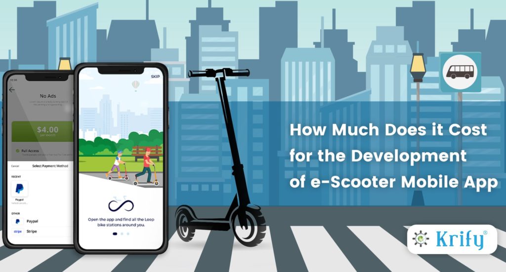 e-scooter mobile app development cost