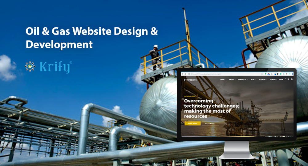 Oil & gas website design and development