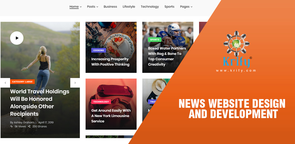 News Website Design and Development