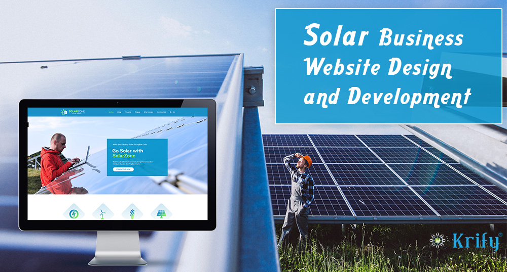 Solar energy website design and development