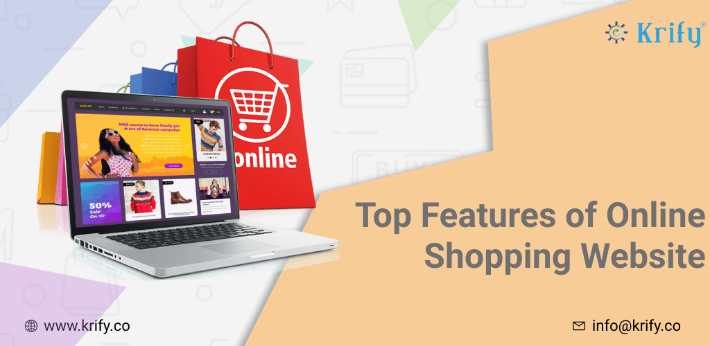 Features of online shopping website
