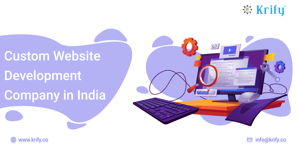 Custom website development in India