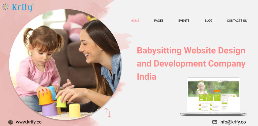 babysitting website design