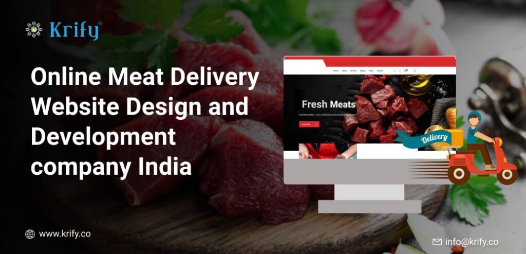 Online Meat Delivery Website Design and Development company India.