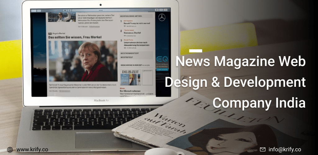 News magazine web design