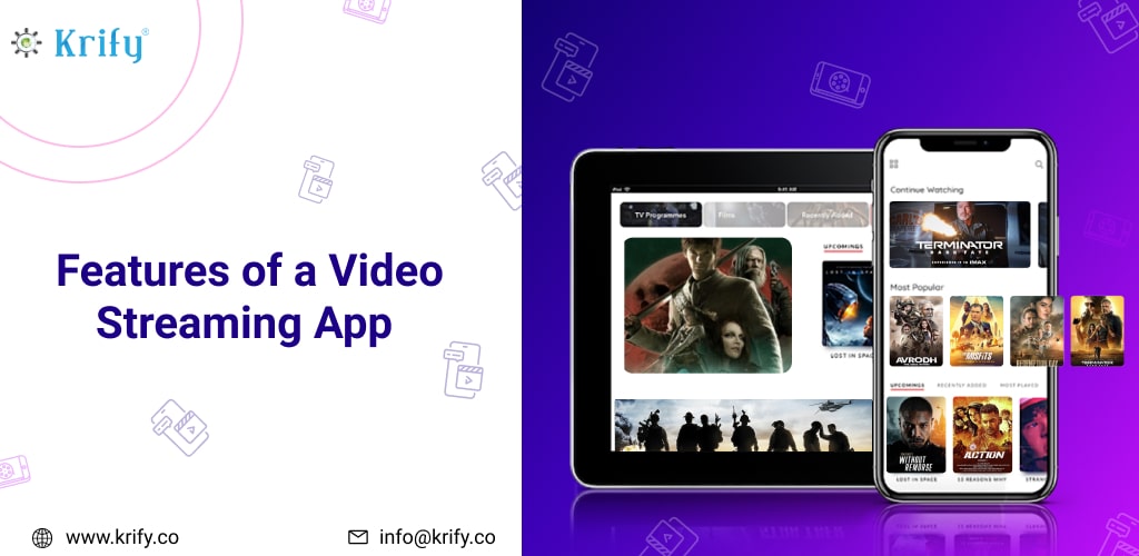 Features of video streaming app