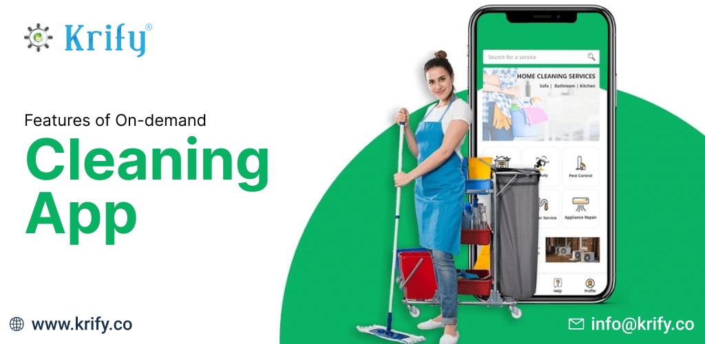 Features of On-demand cleaning app