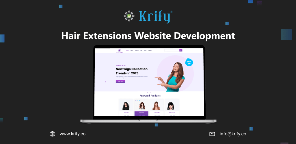 Hair extension website development