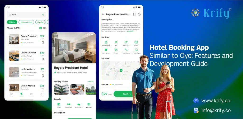 Hotel Booking App Similar to Oyo: Features and Development Guide